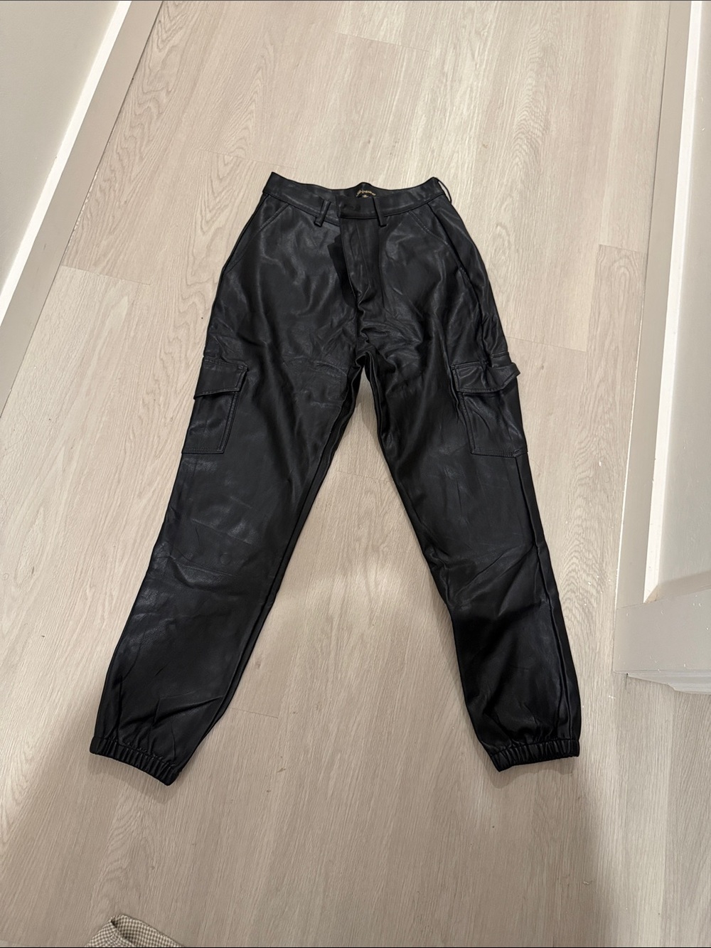 Shinestar Black Cargo Joggers